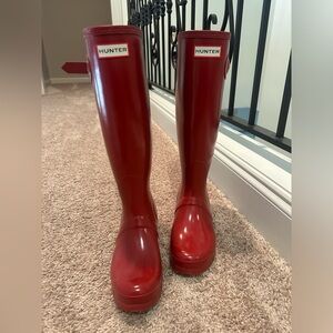 Red Hunter Original tall rainboots